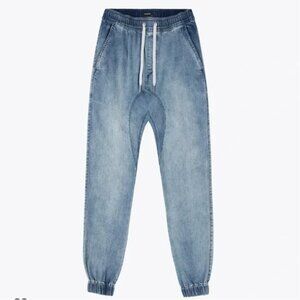 Zanerobe Light Blue Denim Jogger Pants 34”W Street Urban Casual